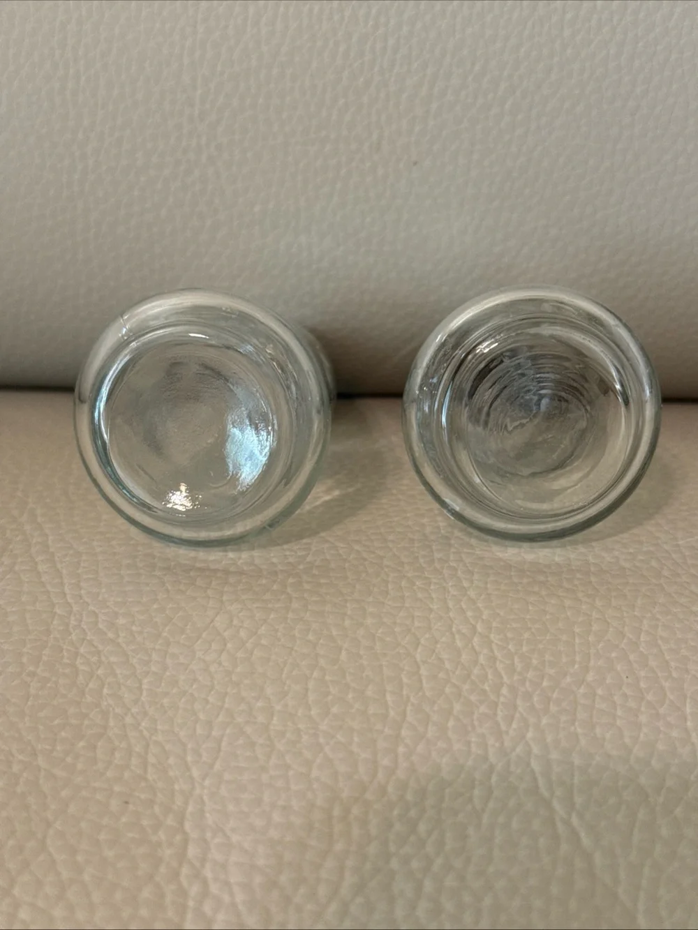 Princess house heritage crystal glass salt and pepper shakers no chips floral